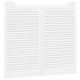 Voir la diapositive 5 : VIDAXL Portes battantes a persiennes 2 paires blanc 90x80 cm