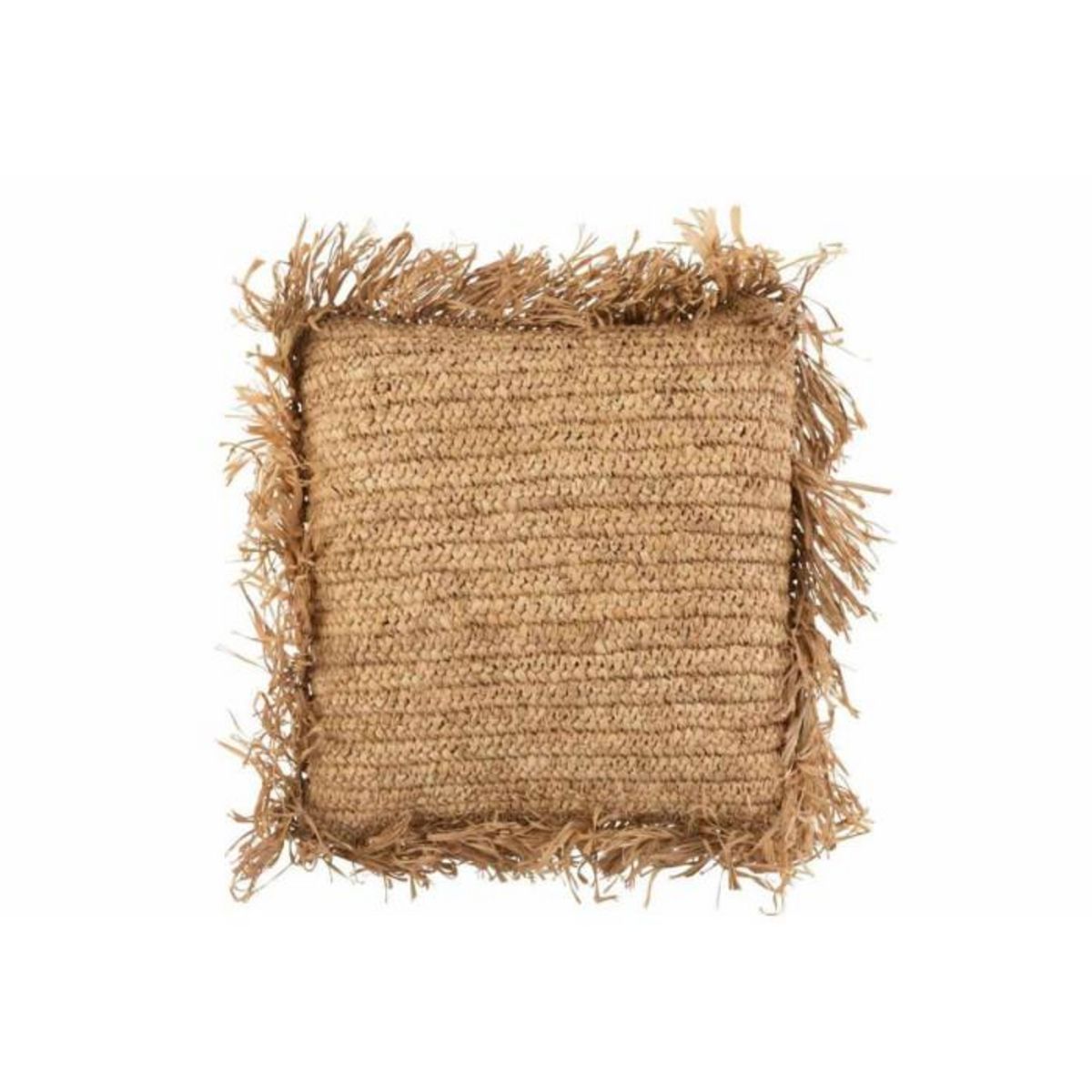 Paris Prix Coussin Déco  Raphia  45x45cm Naturel