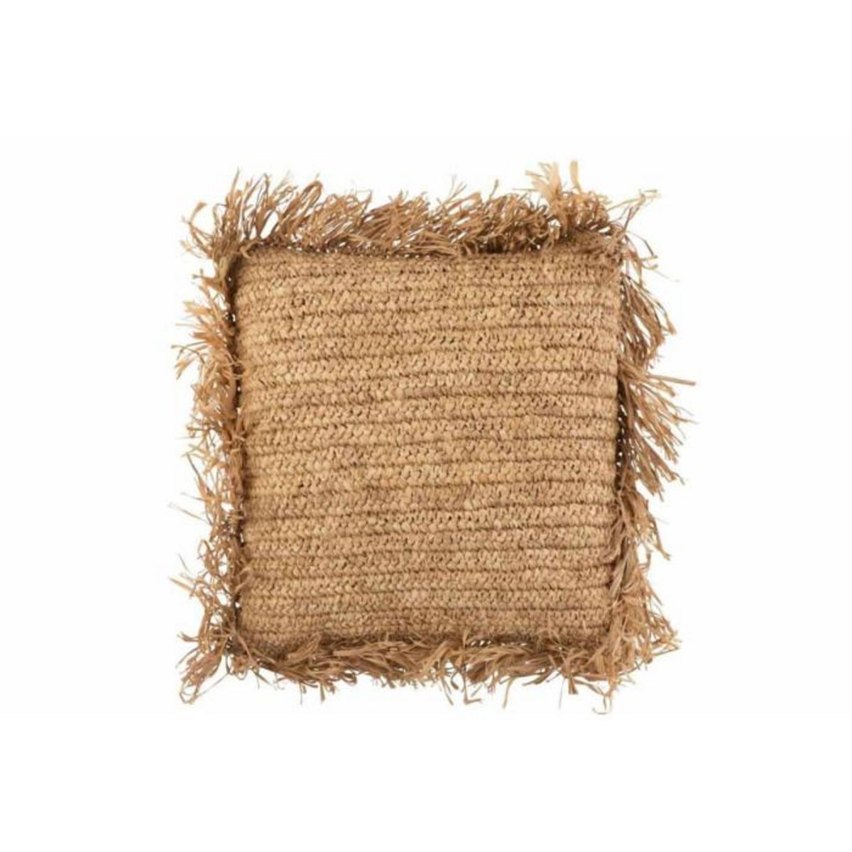 Paris Prix Coussin Déco  Raphia  45x45cm Naturel