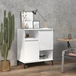 VIDAXL Buffet Blanc brillant 60x35x70 cm Bois d'ingenierie