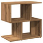 Voir la diapositive 2 : VIDAXL Table de chevet chene artisanal 50x30x51,5 cm bois d'ingenierie
