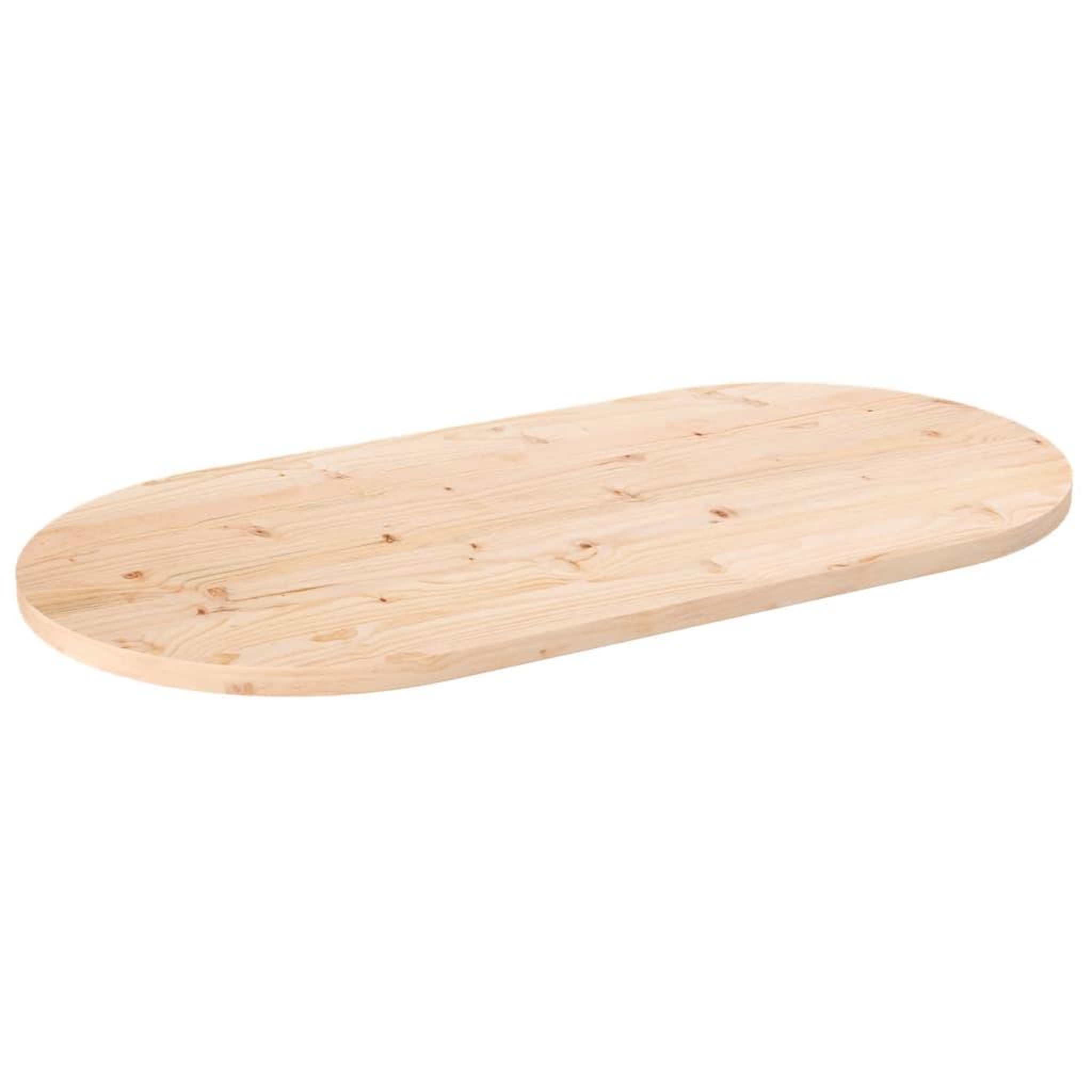 VIDAXL Dessus de table 100x50x2,5 cm bois de pin massif ovale