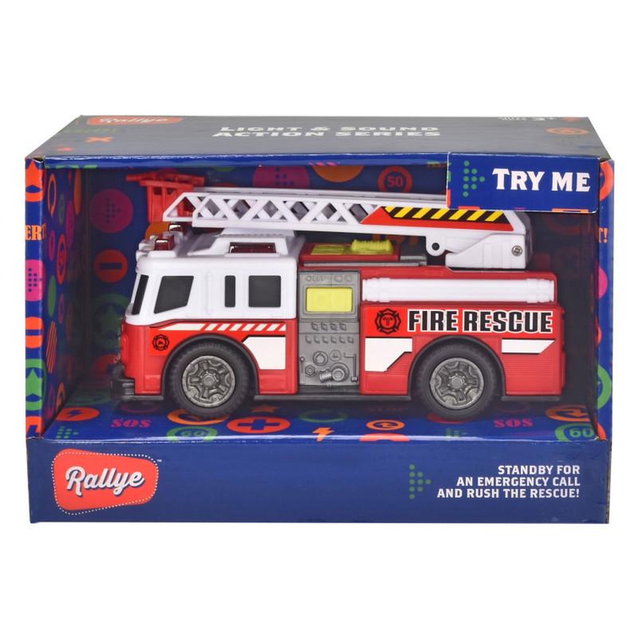 Voir la diapositive 2 : Dickie Dickie Fire Truck with Light and Sound 203302014