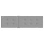 Voir la diapositive 5 : VIDAXL Coussin de chaise de terrasse gris (75+105)x50x4 cm
