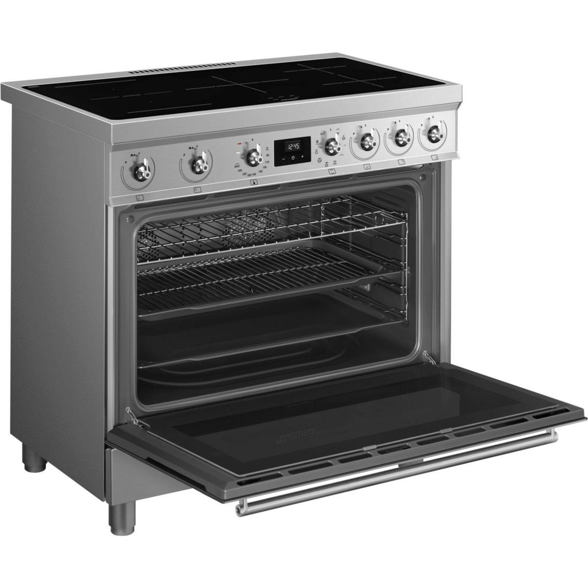 Voir la diapositive 5 : SMEG Piano de cuisson induction c9imx2