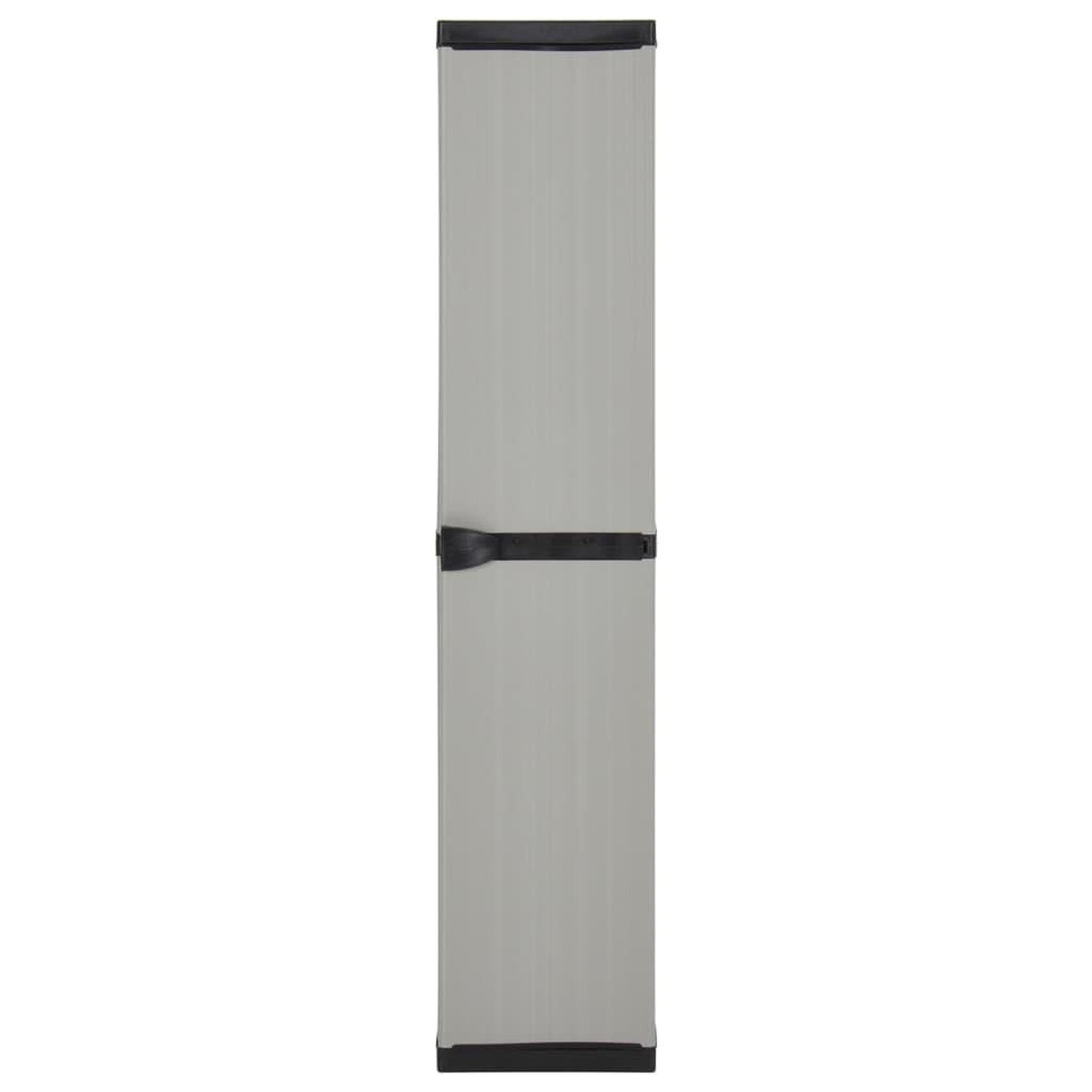 Voir la diapositive 2 : VIDAXL Armoire de rangement de jardin 3 etageres Gris/noir 34x40x168cm