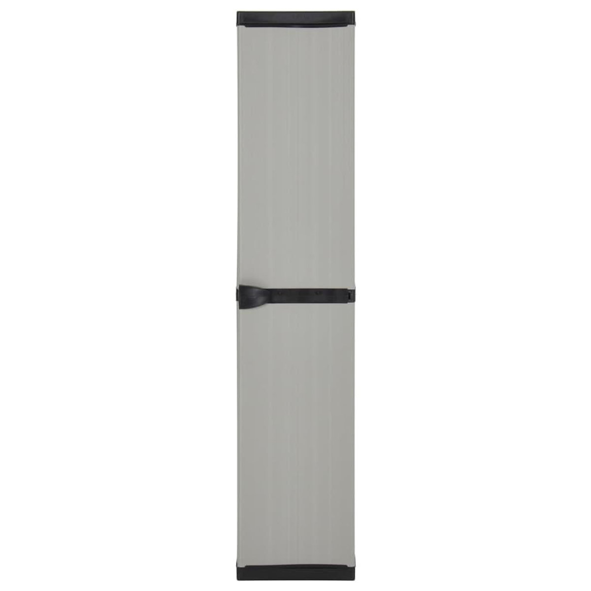 VIDAXL Armoire de rangement de jardin 3 etageres Gris/noir 34x40x168cm