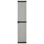 Voir la diapositive 2 : VIDAXL Armoire de rangement de jardin 3 etageres Gris/noir 34x40x168cm