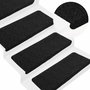 Voir la diapositive 5 : VIDAXL Tapis d'escalier auto-adhesifs 30 pcs noir 65x24,5x3,5 cm