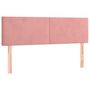 Voir la diapositive 2 : VIDAXL Tetes de lit 2 pcs Rose 72x5x78/88 cm Velours