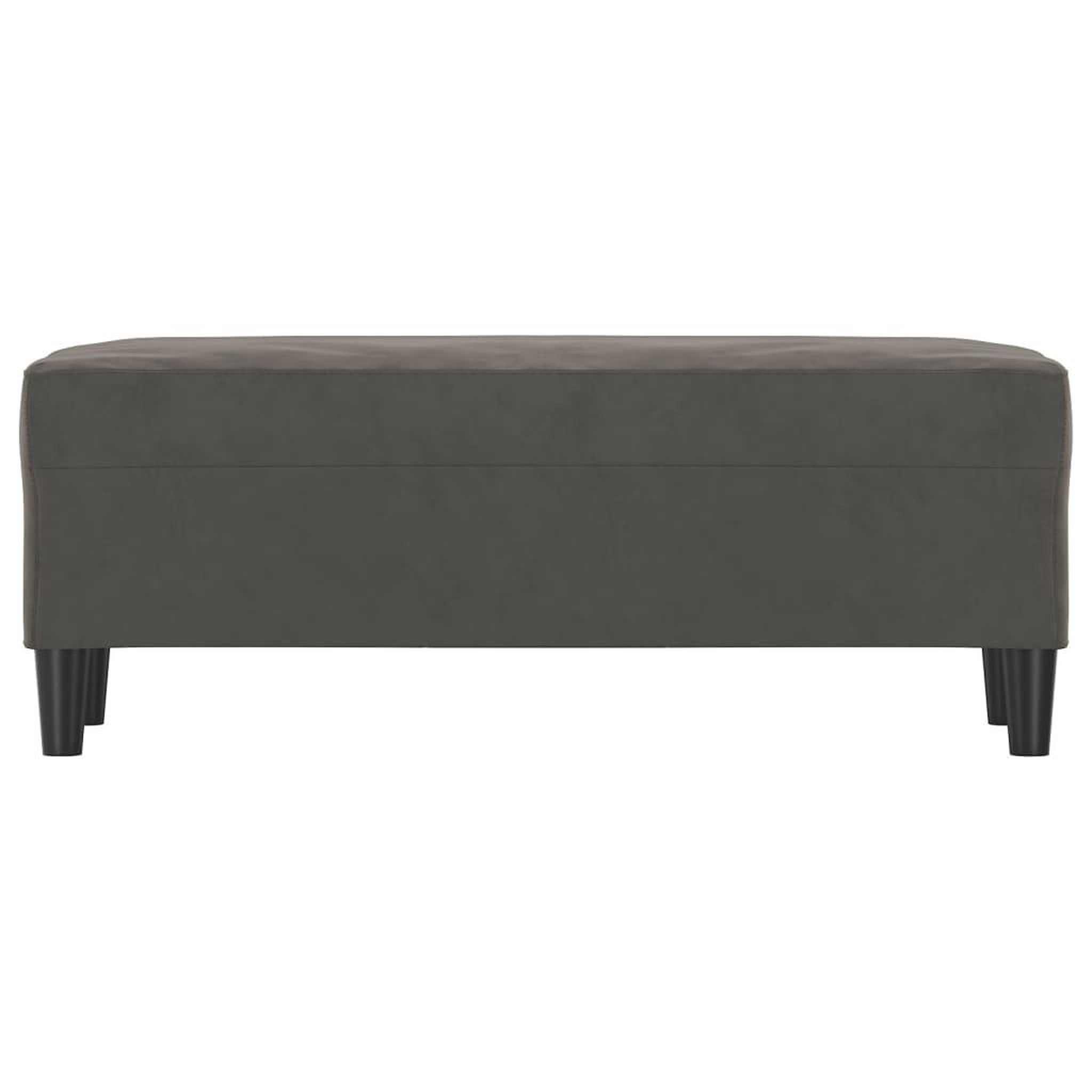 Voir la diapositive 3 : VIDAXL Banc Gris fonce 100x35x41 cm Velours