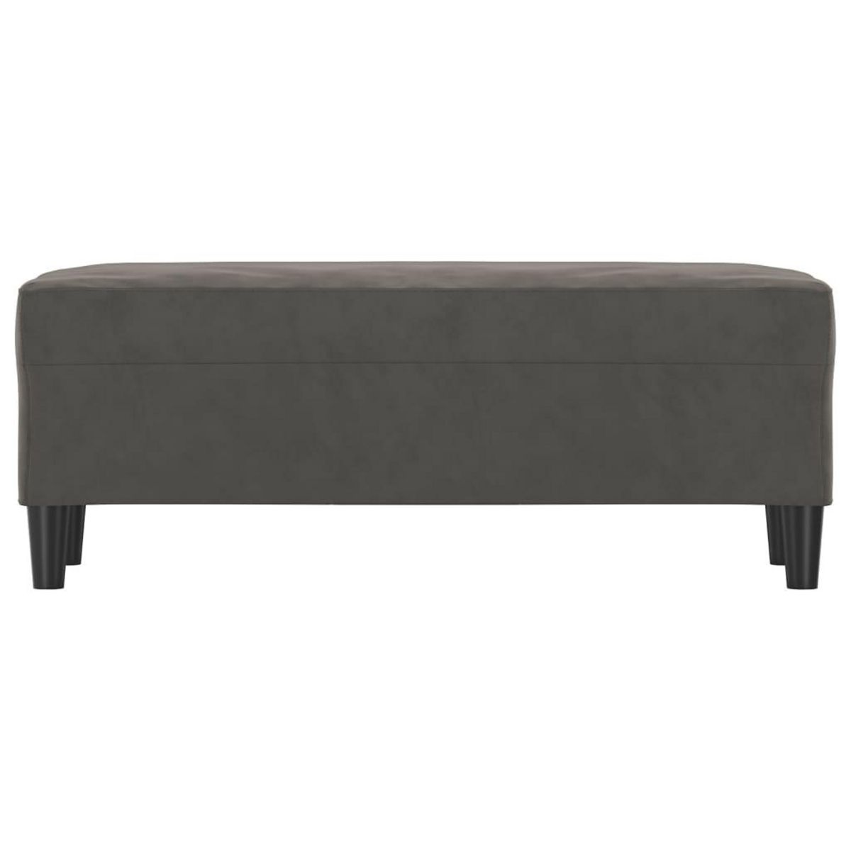 VIDAXL Banc Gris fonce 100x35x41 cm Velours