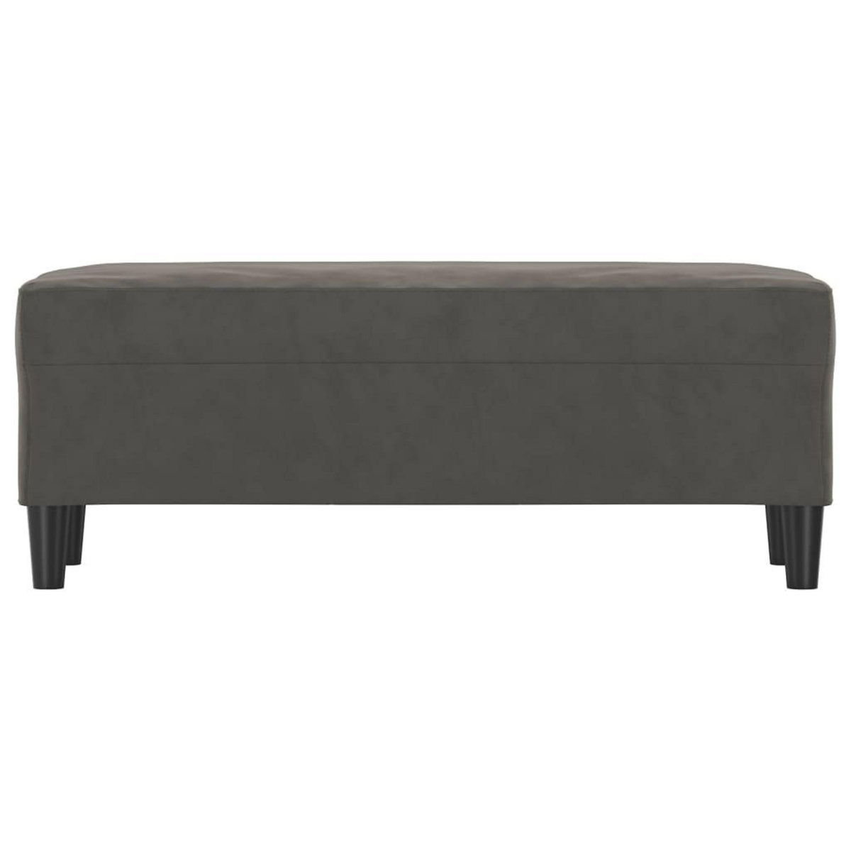 VIDAXL Banc Gris fonce 100x35x41 cm Velours