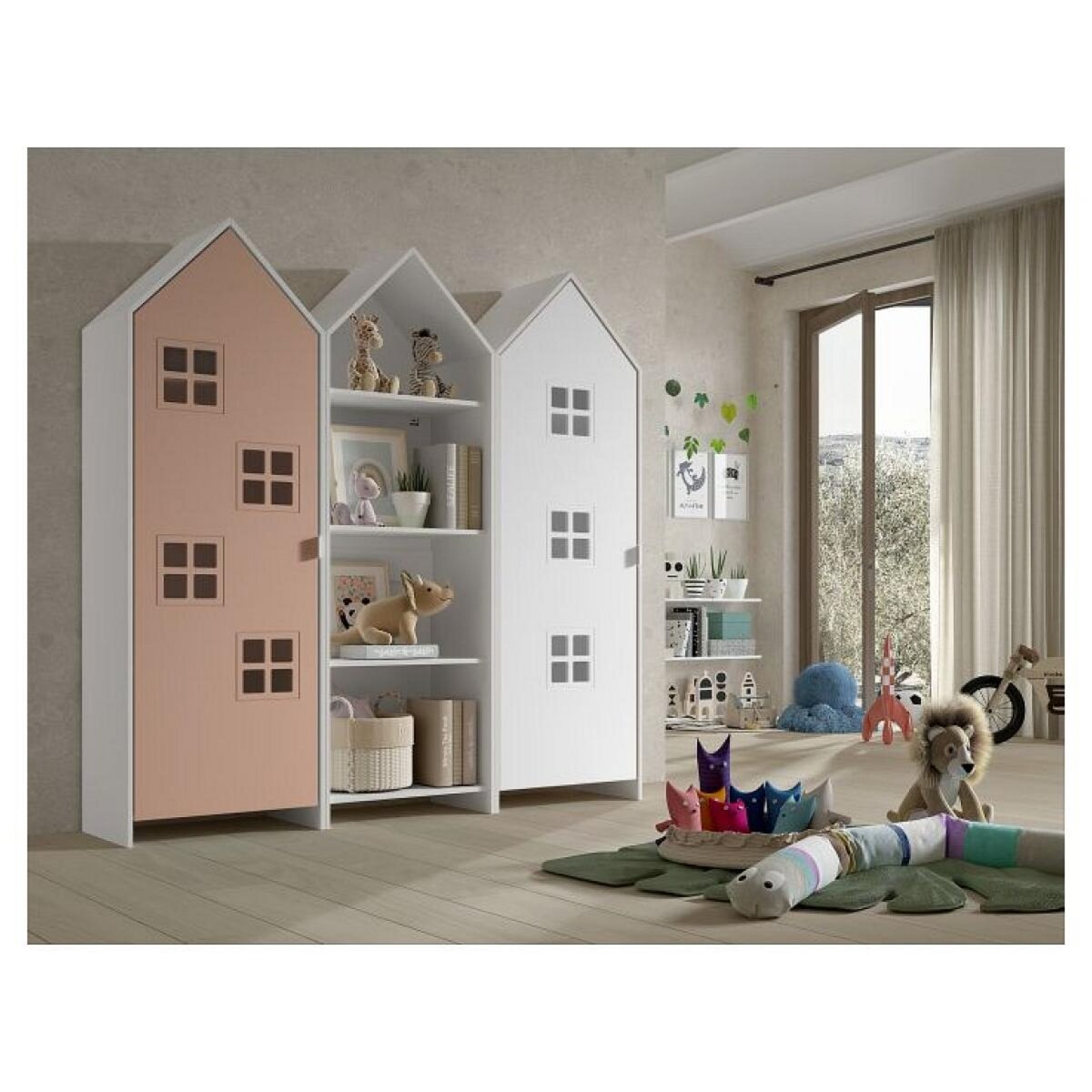 Vipack Combinaison D'armoires 3 Pièces Casami Bruges Multicolore rose