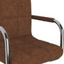 Voir la diapositive 5 : VIDAXL Chaise pivotante de salle a manger Marron Tissu