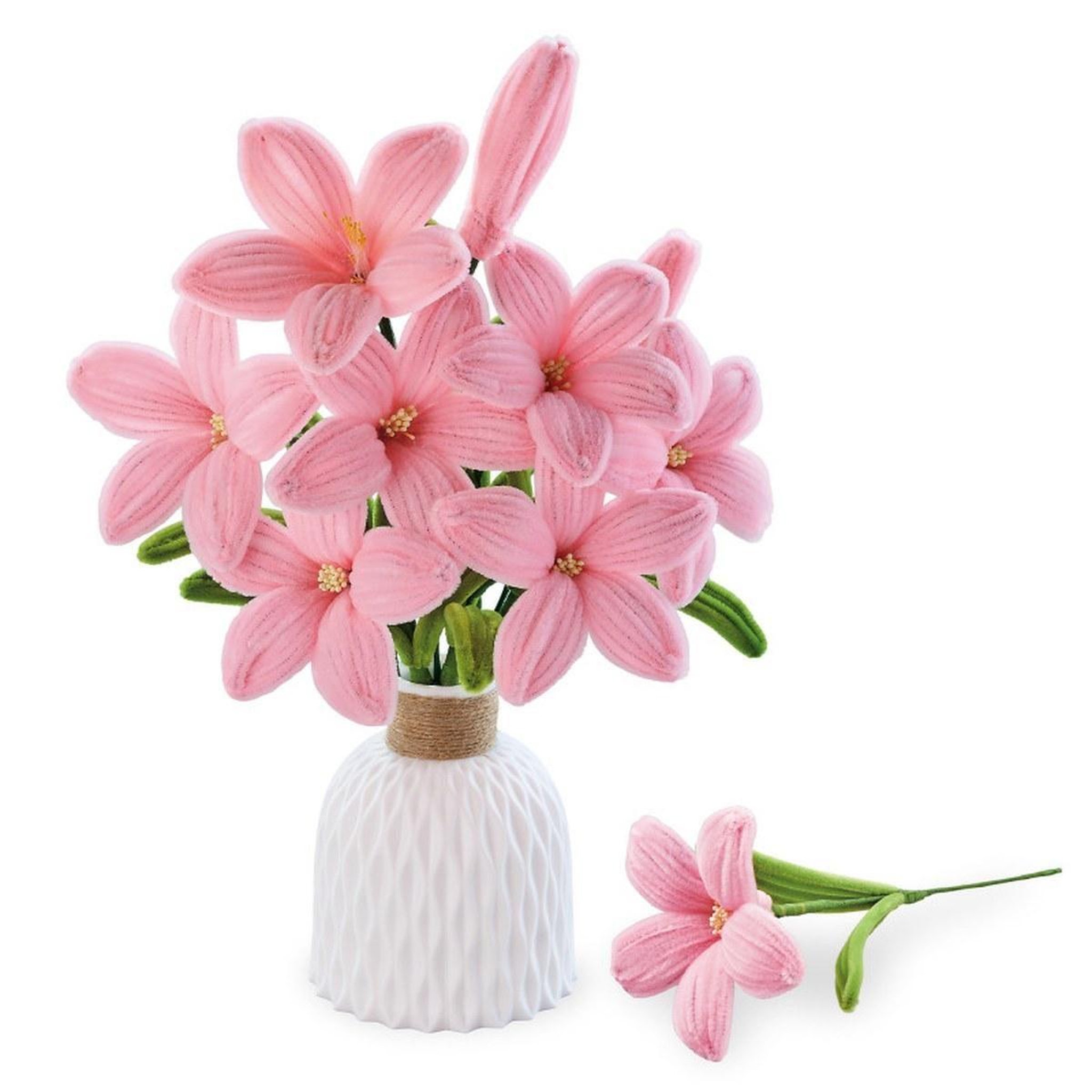 GREENSLIDE Maquette Green Slide - Bouquet de Fleurs - DIY - Lys Roses - Vase Plastique