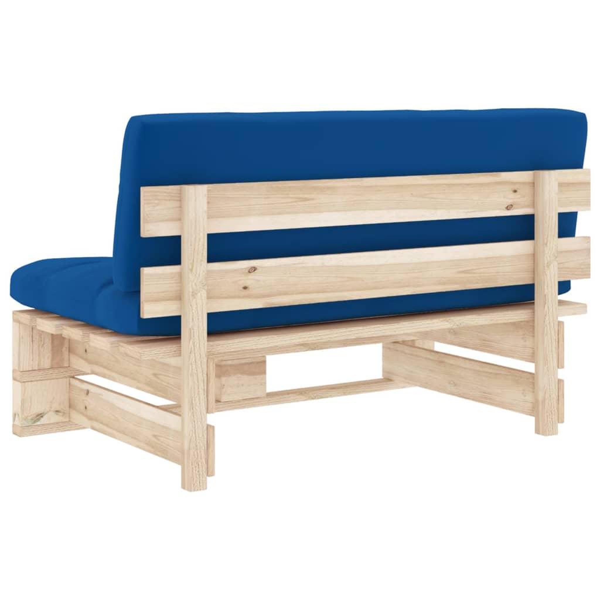 Voir la diapositive 5 : VIDAXL Canape central palette de jardin bois de pin impregne