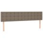Voir la diapositive 2 : VIDAXL Tetes de lit 2 pcs Taupe 100x5x78/88 cm Tissu