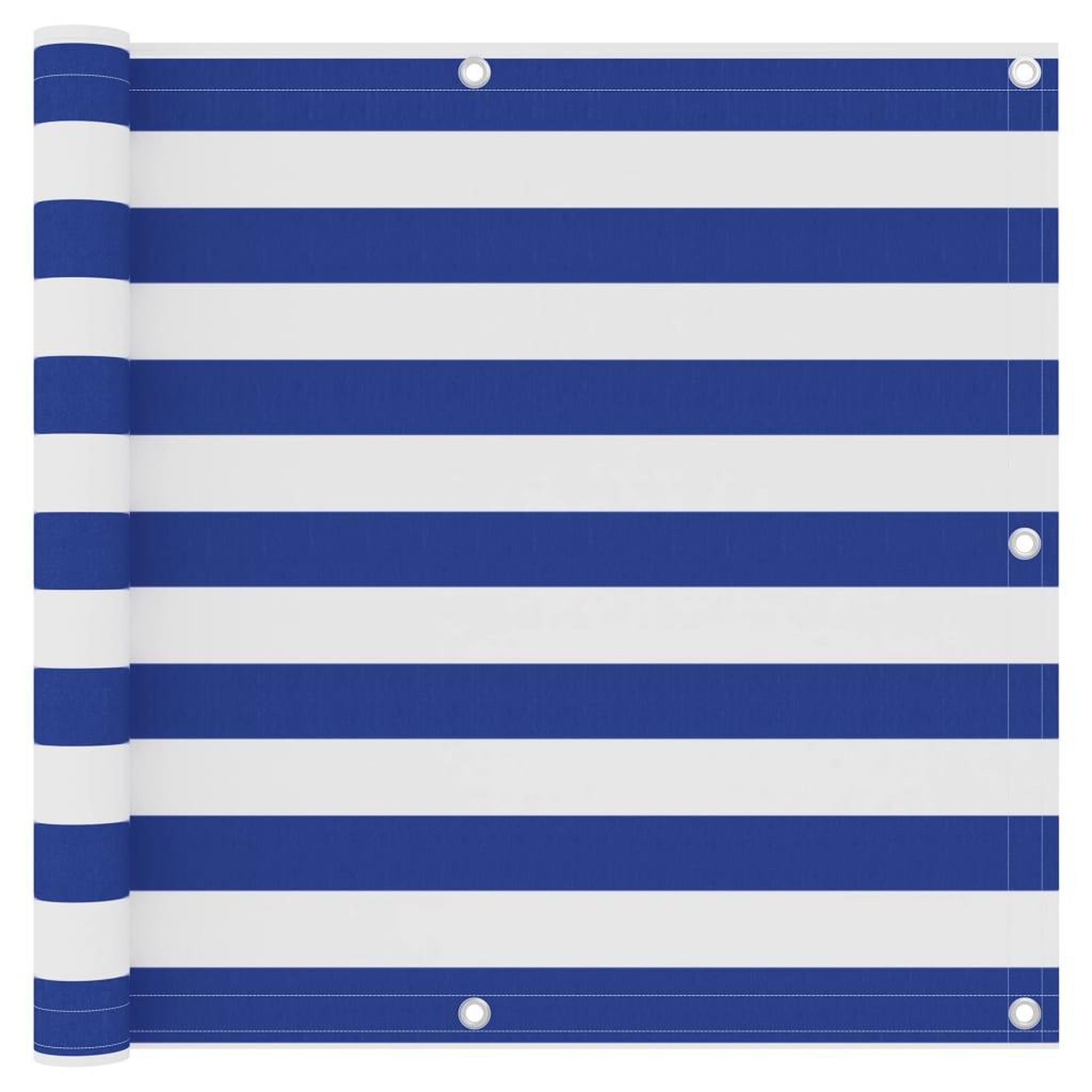 Voir la diapositive 1 : VIDAXL Ecran de balcon Blanc et bleu 90x500 cm Tissu Oxford