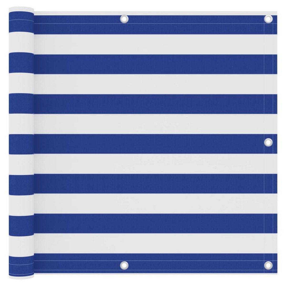 VIDAXL Ecran de balcon Blanc et bleu 90x500 cm Tissu Oxford