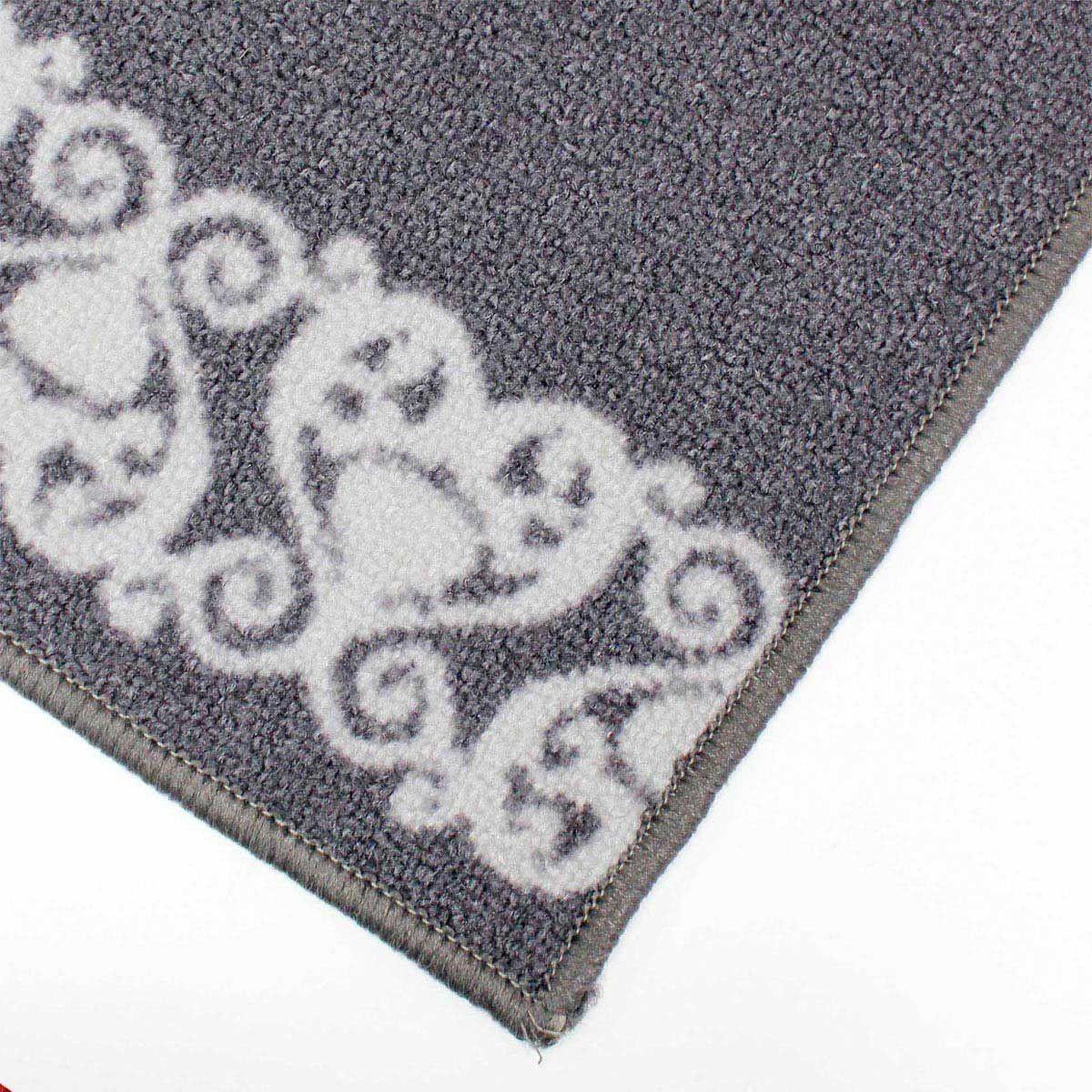 Voir la diapositive 2 : Douceur d'Intérieur Tapis déco multi-usage  mathilda  50x120cm gris