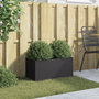 Voir la diapositive 3 : VIDAXL Jardiniere noir 62x30x29 cm acier