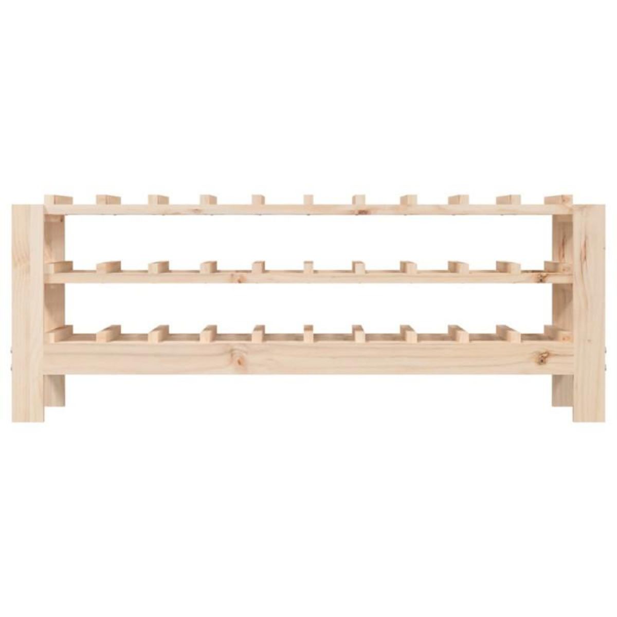 VIDAXL Casier à vin 109,5x30x42 cm Bois de pin massif