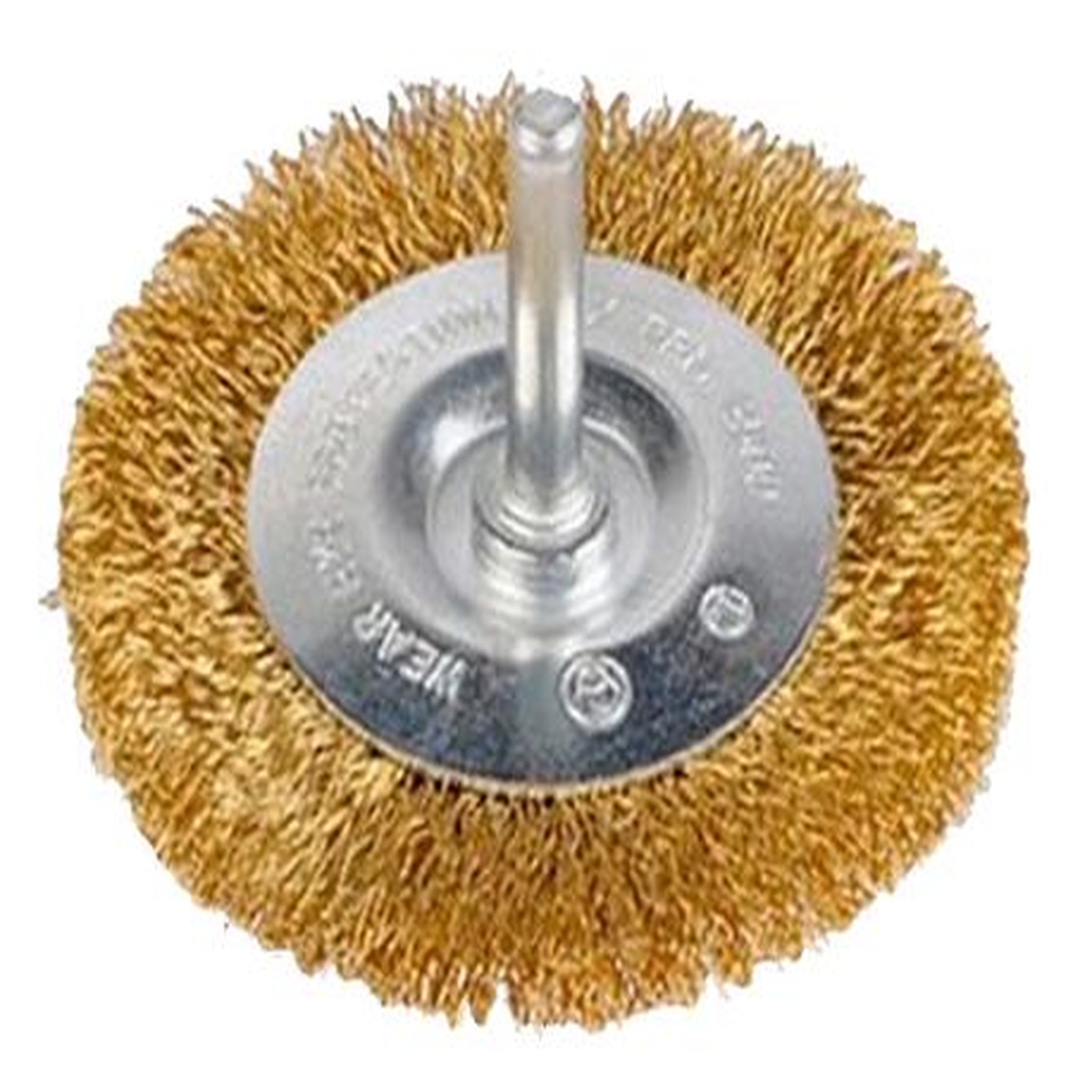 KREATOR Brosse métallique rotative laiton plate Ø 75 mm
