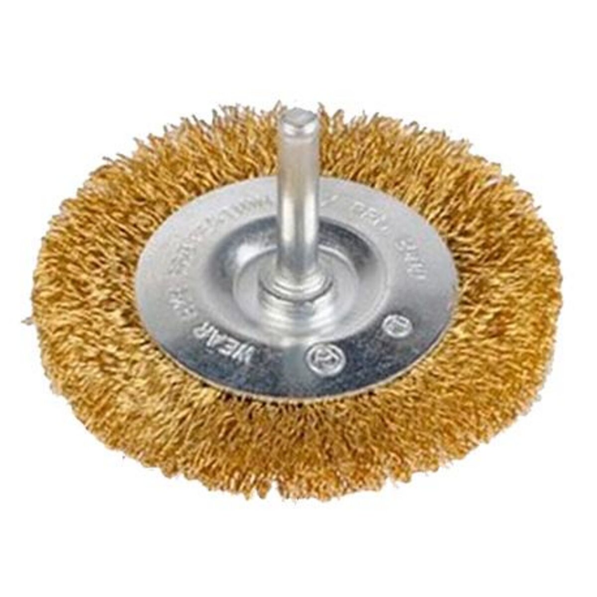 KREATOR Brosse métallique rotative laiton plate Ø 75 mm