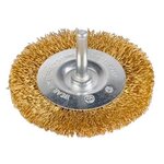 KREATOR Brosse métallique rotative laiton plate Ø 75 mm