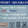 Voir la diapositive 2 : Les Ateliers du Linge Coussin imprime 100% polyester melly
