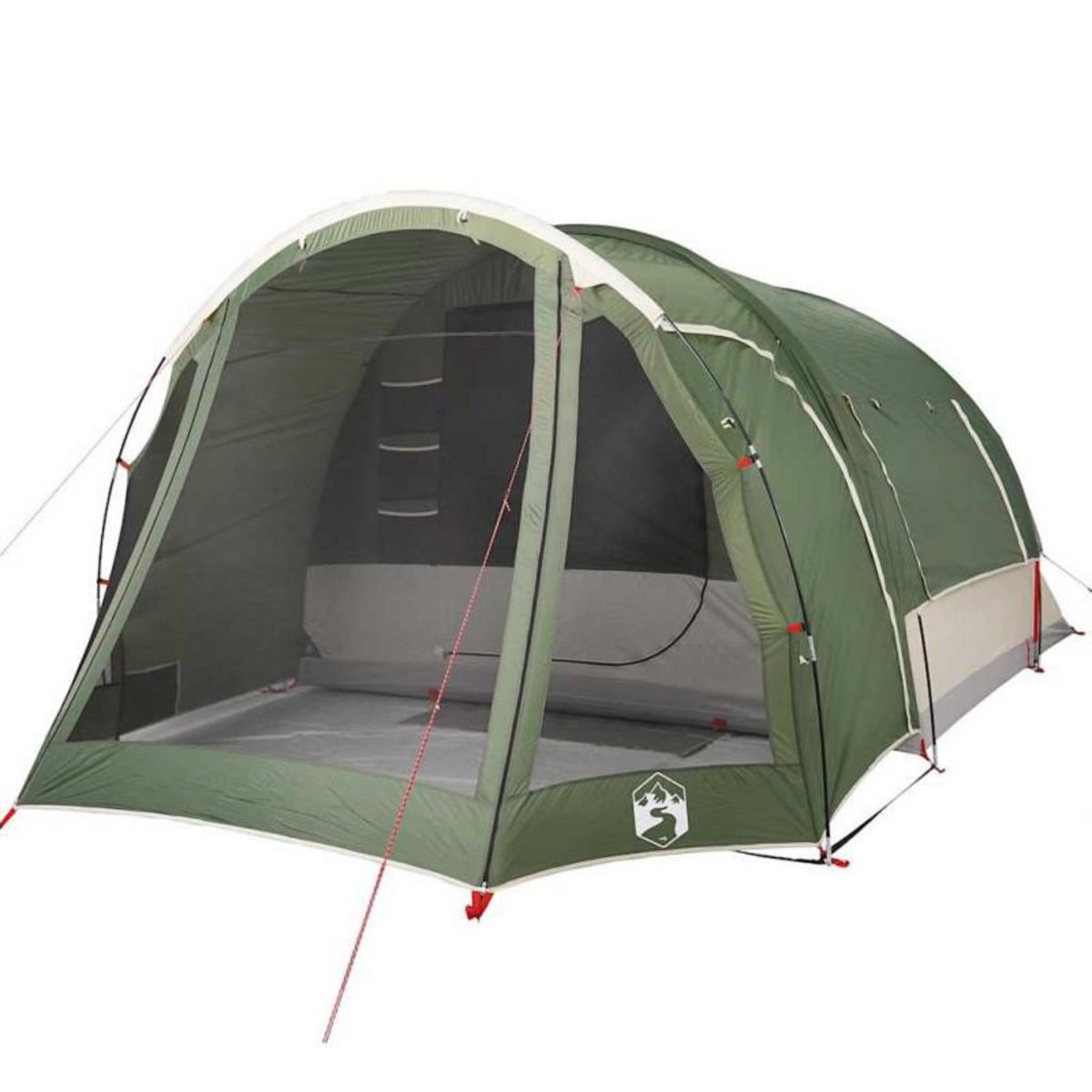 VIDAXL Tente familiale 6 personnes vert imperméable