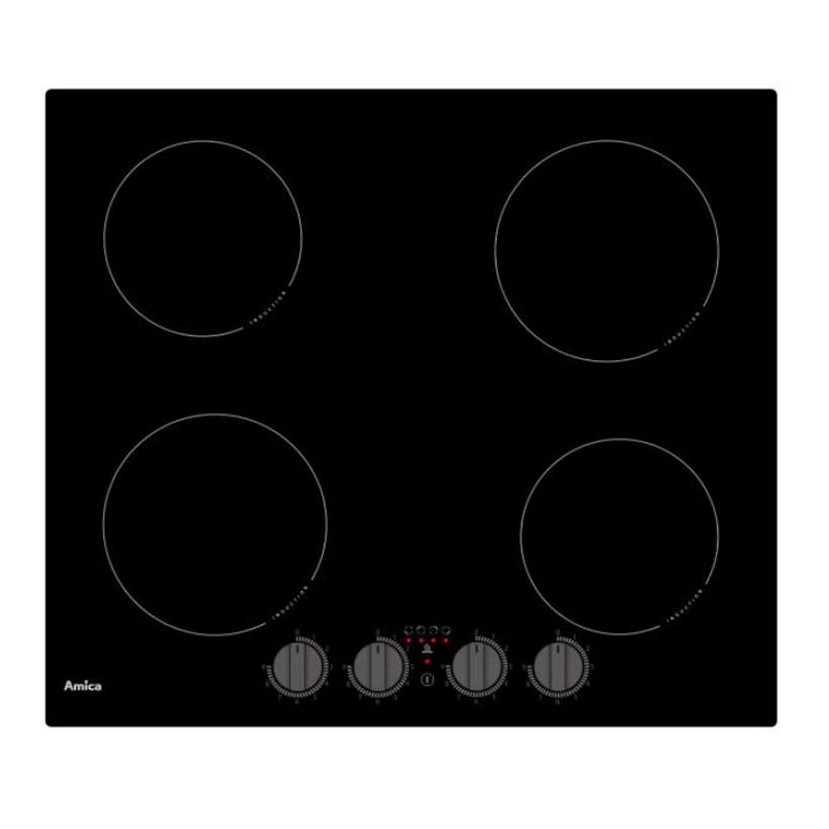 Amica Table de cuisson à induction 60cm 4 feux 6000w - aim3540
