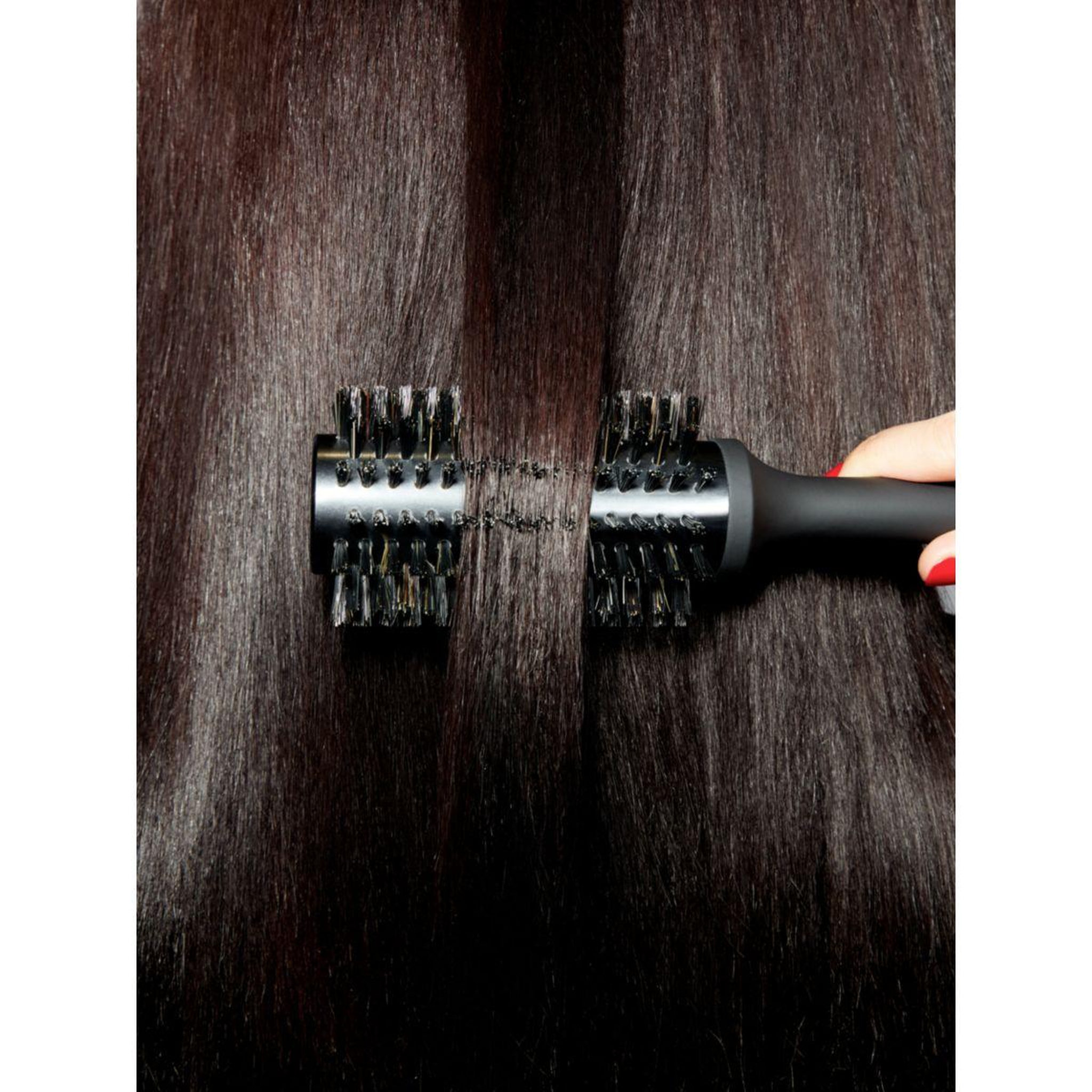 Voir la diapositive 3 : Ghd Brosse à cheveux ronde poils naturels - 35mm - the smooth : brushing lisse et volume maîtrisé des cheveux mi-longs
