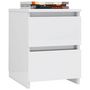 Voir la diapositive 3 : VIDAXL Tables de chevet 2 pcs Blanc brillant Bois d'ingenierie