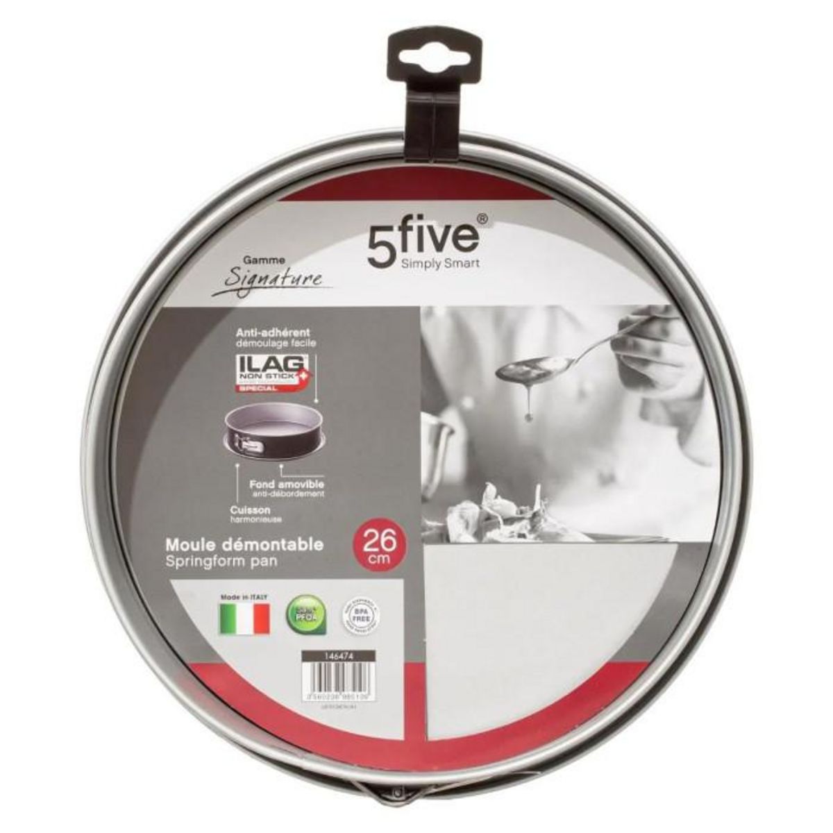 FIVE Moule en Métal Démontable  Signature  26cm Noir