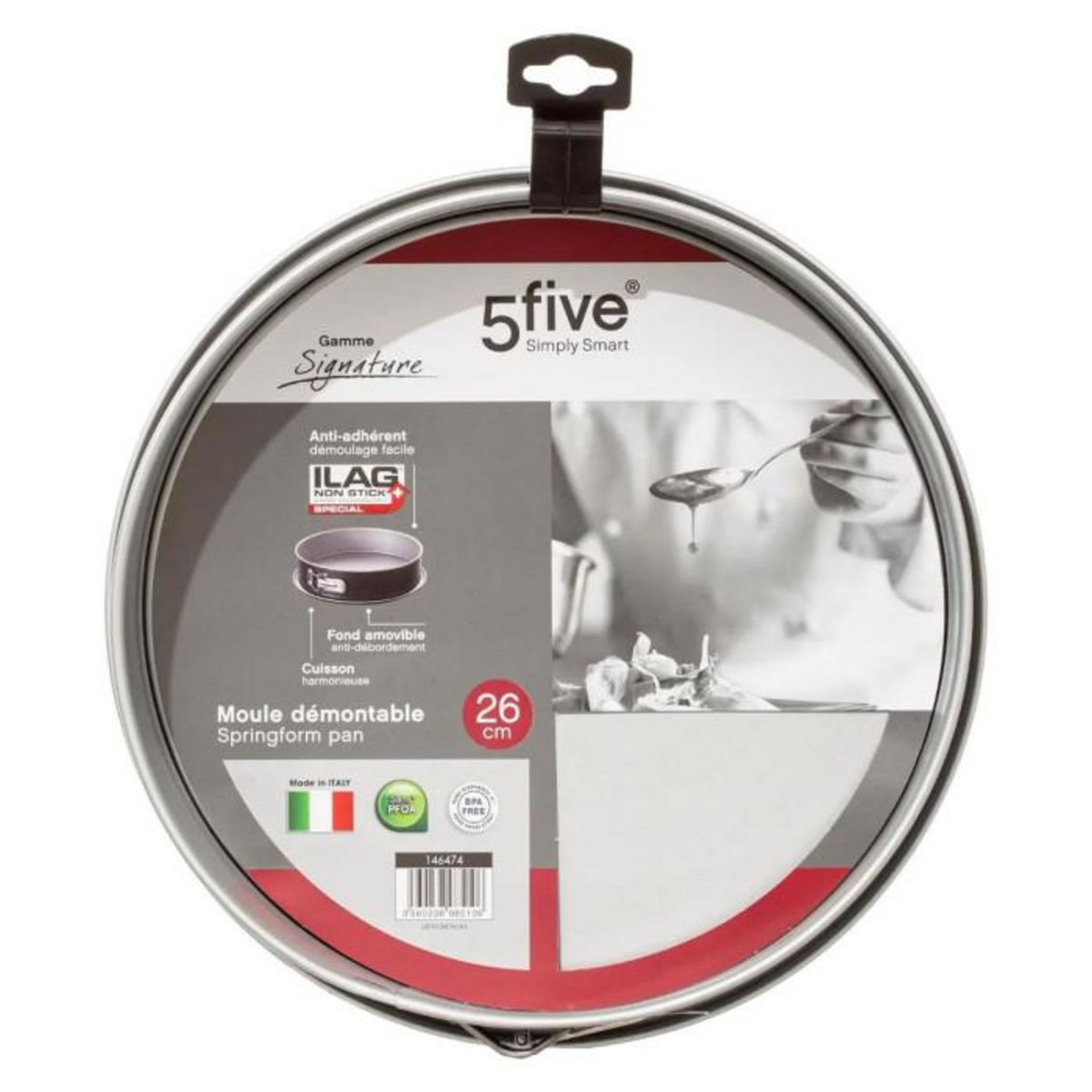 FIVE Moule en Métal Démontable  Signature  26cm Noir