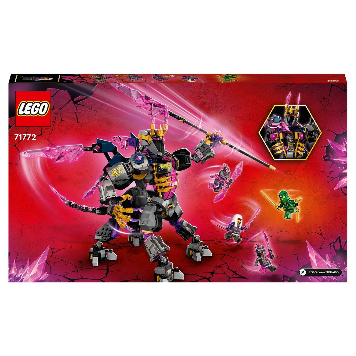 LEGO Ninjago 71772 Le Roi de Cristal, Ensemble avec Figurines, dont Lloyd, pour Enfants