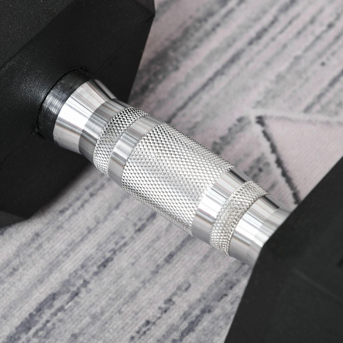 HOMCOM Haltère courte poids 20 Kg - entraînement musculaire & haltérophilie - acier caoutchouc noir