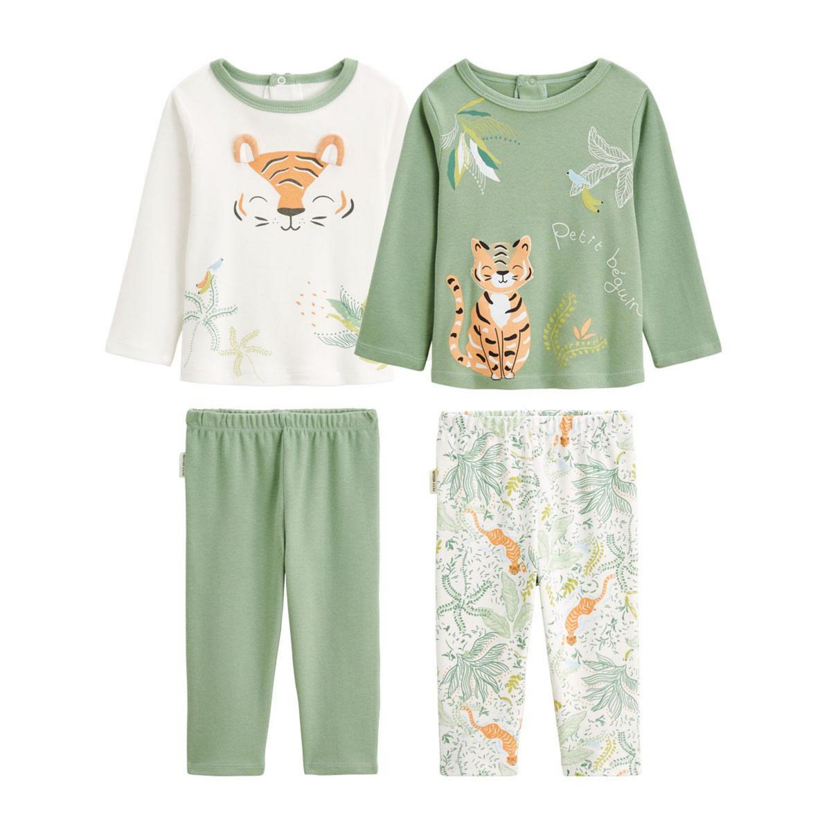 Petit Béguin Lot de 2 pyjamas enfant Kanha