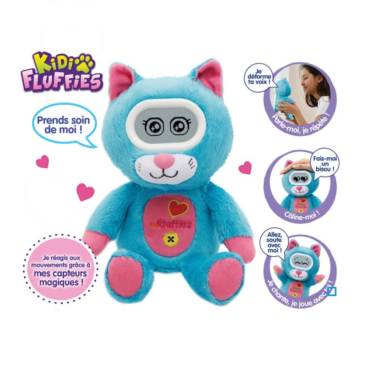 VTECH Peluche kidifluffies Twisty chat