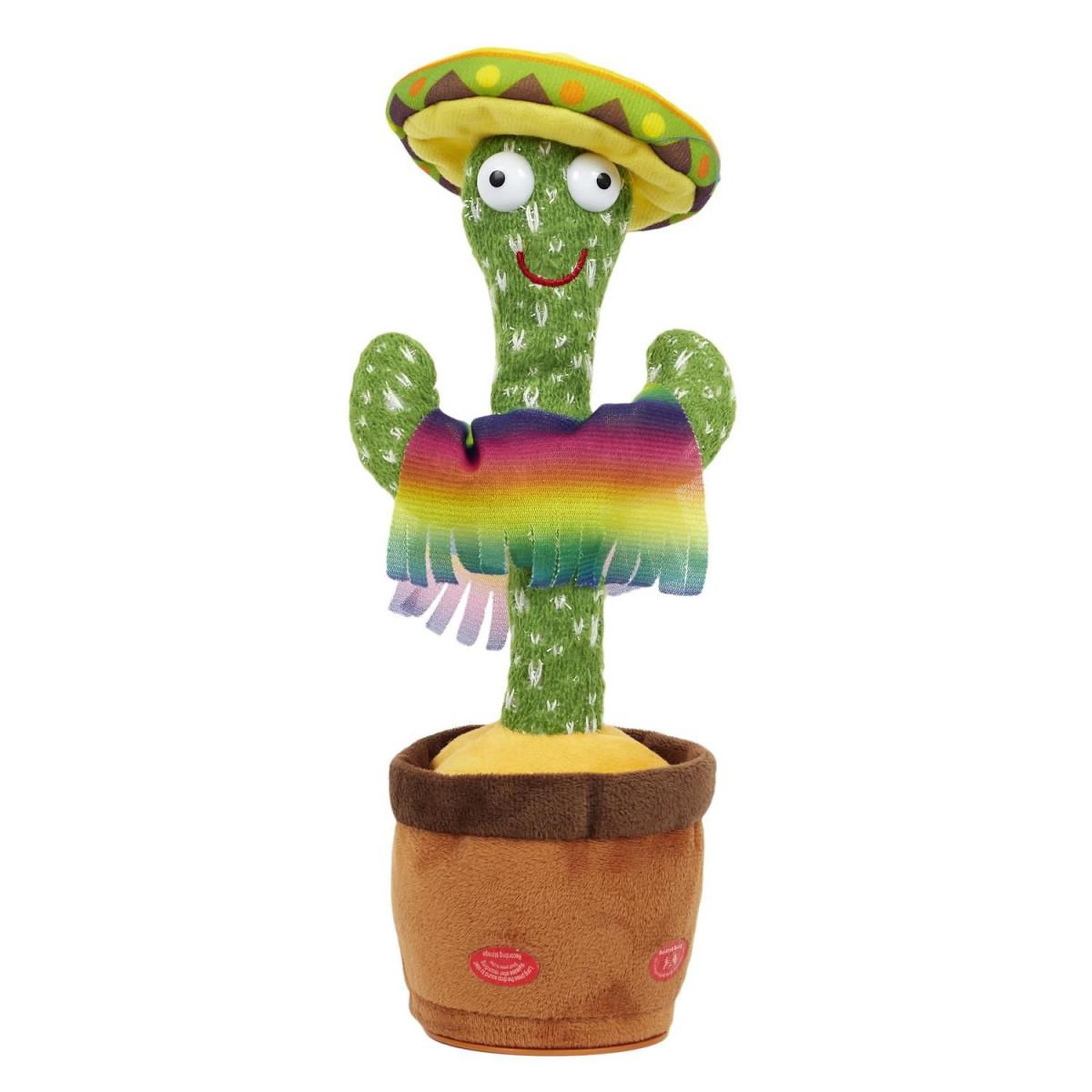 Voir la diapositive 1 : Jeux 2 momes Peluche Déco  Cactus Musical Dansant  31cm Vert