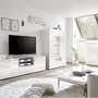 NOUVOMEUBLE Grand meuble TV blanc laqué design ELMA