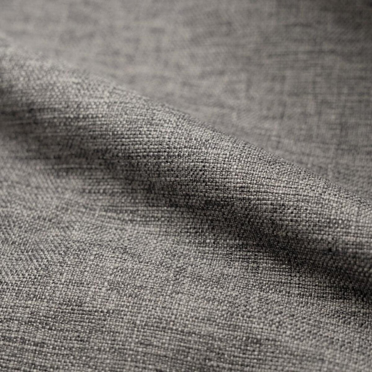 Rendez vous déco Canapé 3 places capitonné en tissu gris - Carmen