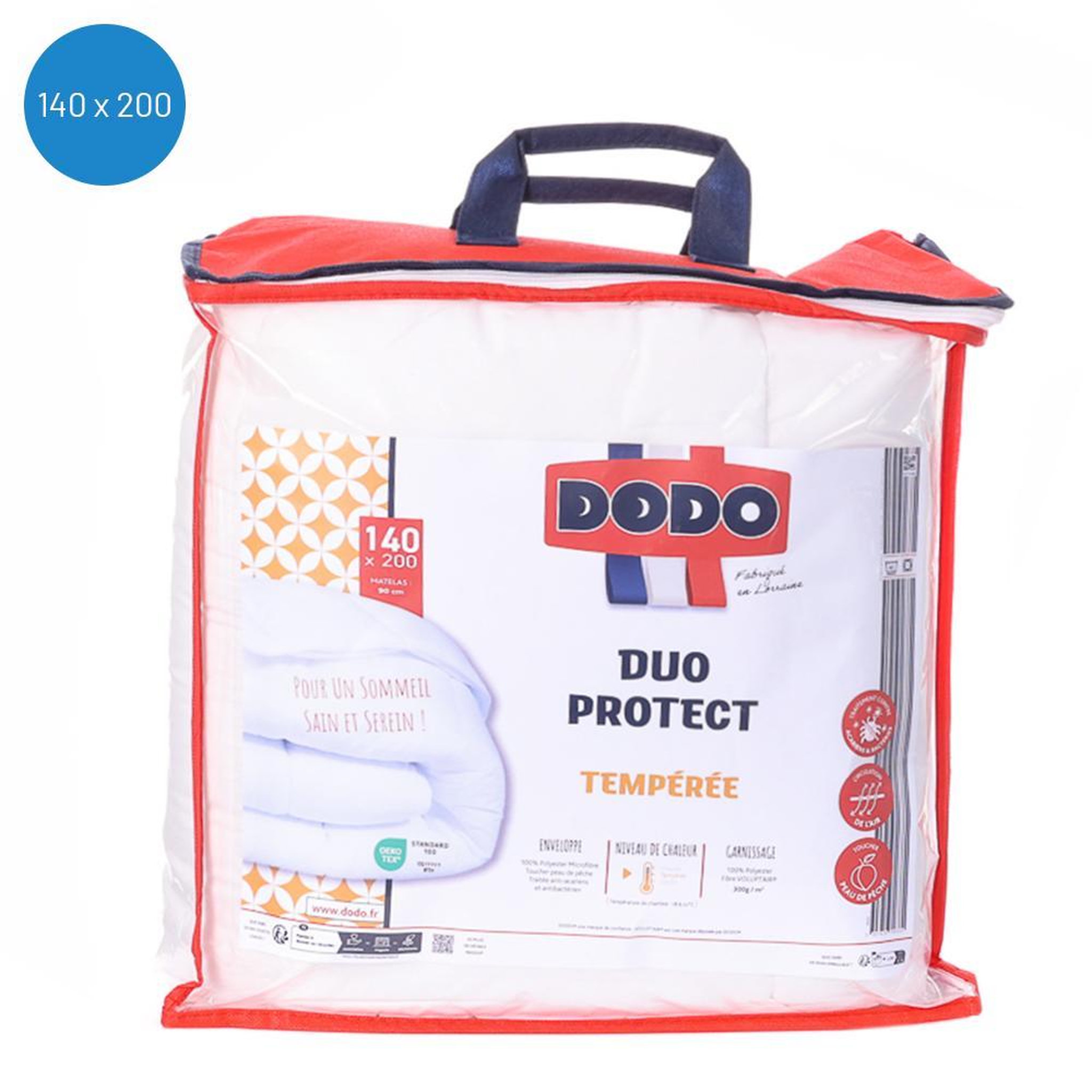 Voir la diapositive 1 : DODO Couette Duo Protect Tempérée he Dodo 140x200