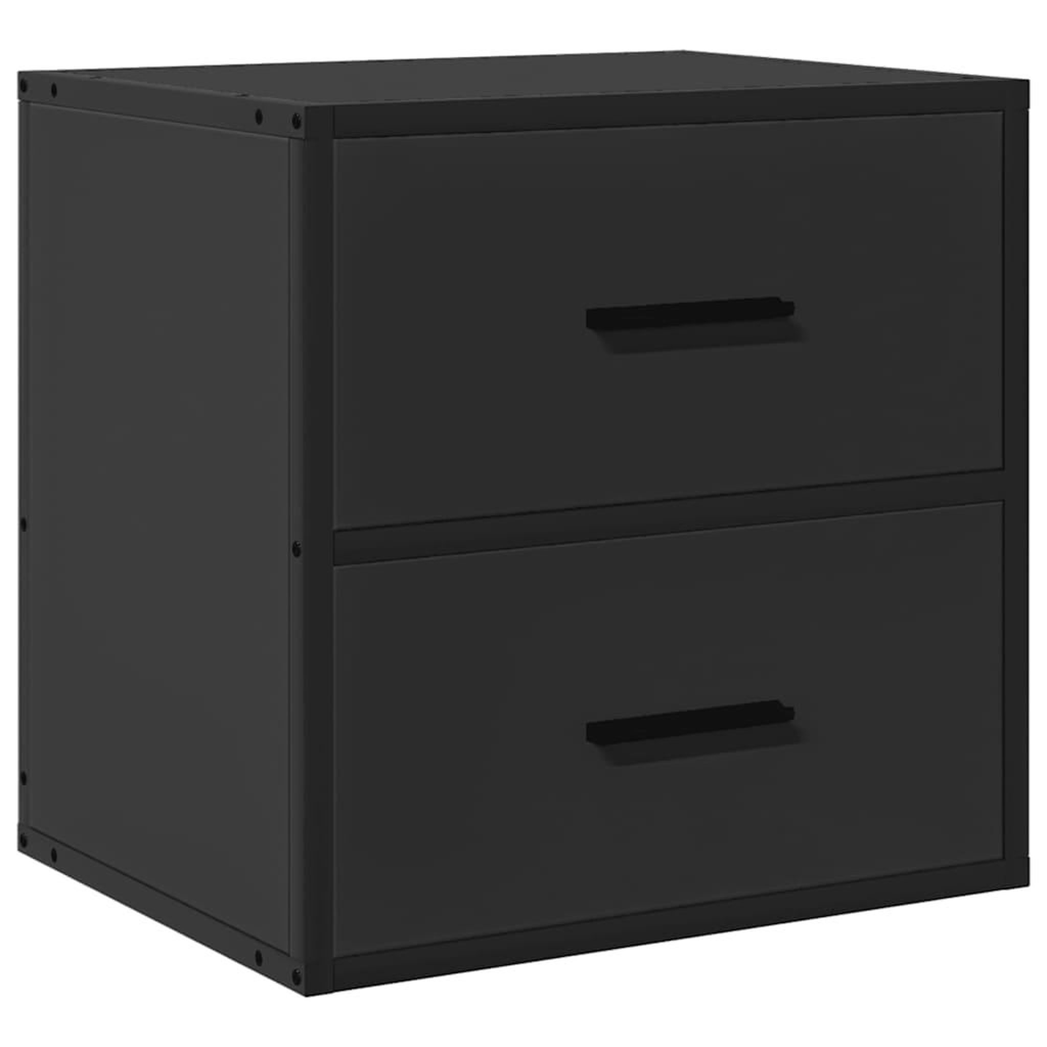 Voir la diapositive 2 : VIDAXL Table de chevet murale noir 40x31x39,5 cm