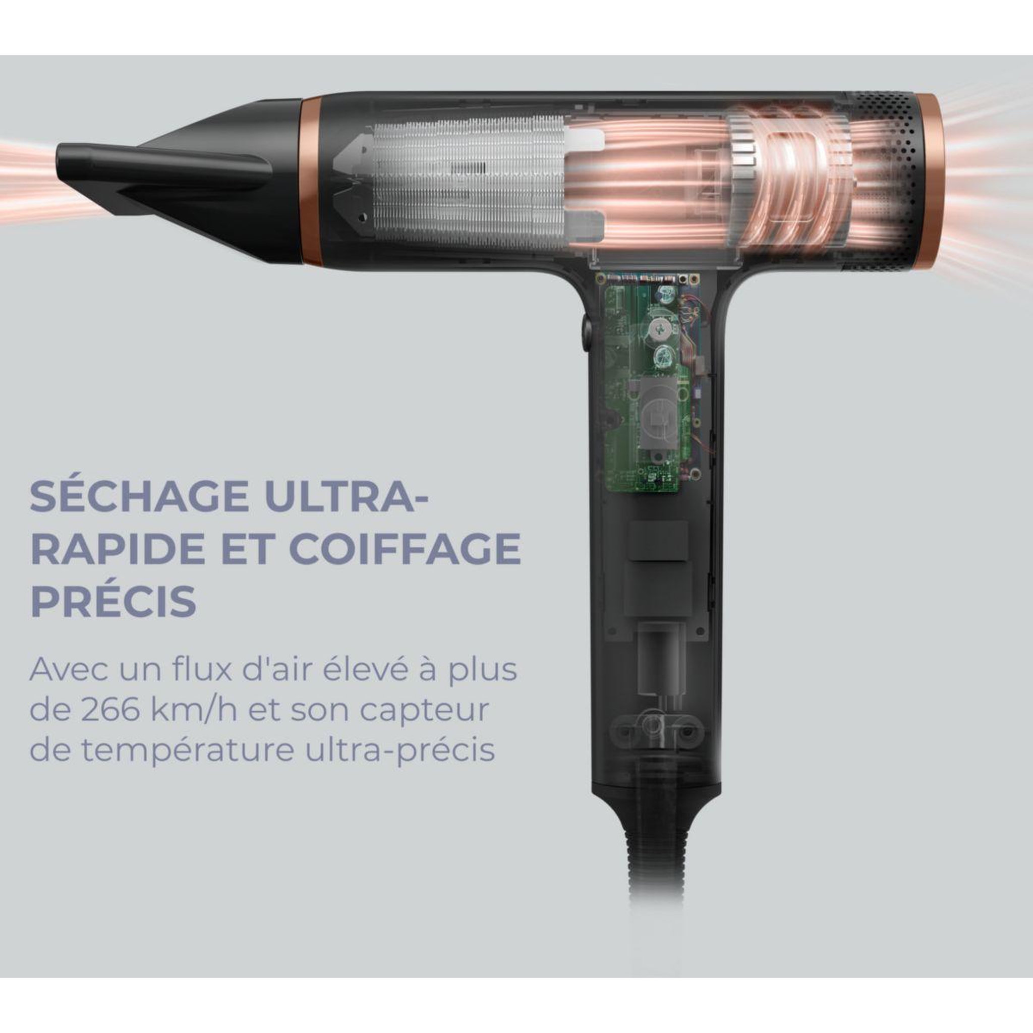 Voir la diapositive 3 : CALOR Sèche cheveux professionnel nano hy8310c0