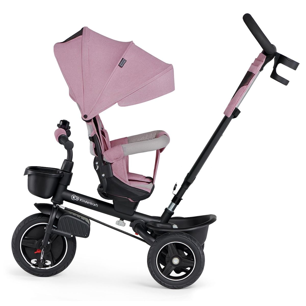 KINDERKRAFT Tricycle Spinstep 5 en 1 avec siège rotatif et protection UPF50+
