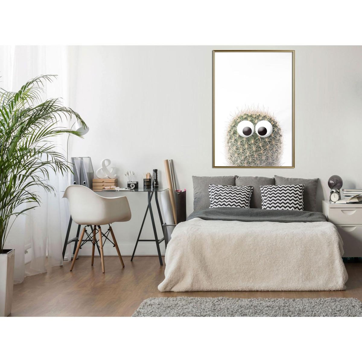 Paris Prix Affiche Murale Encadrée  Funny Cactus II
