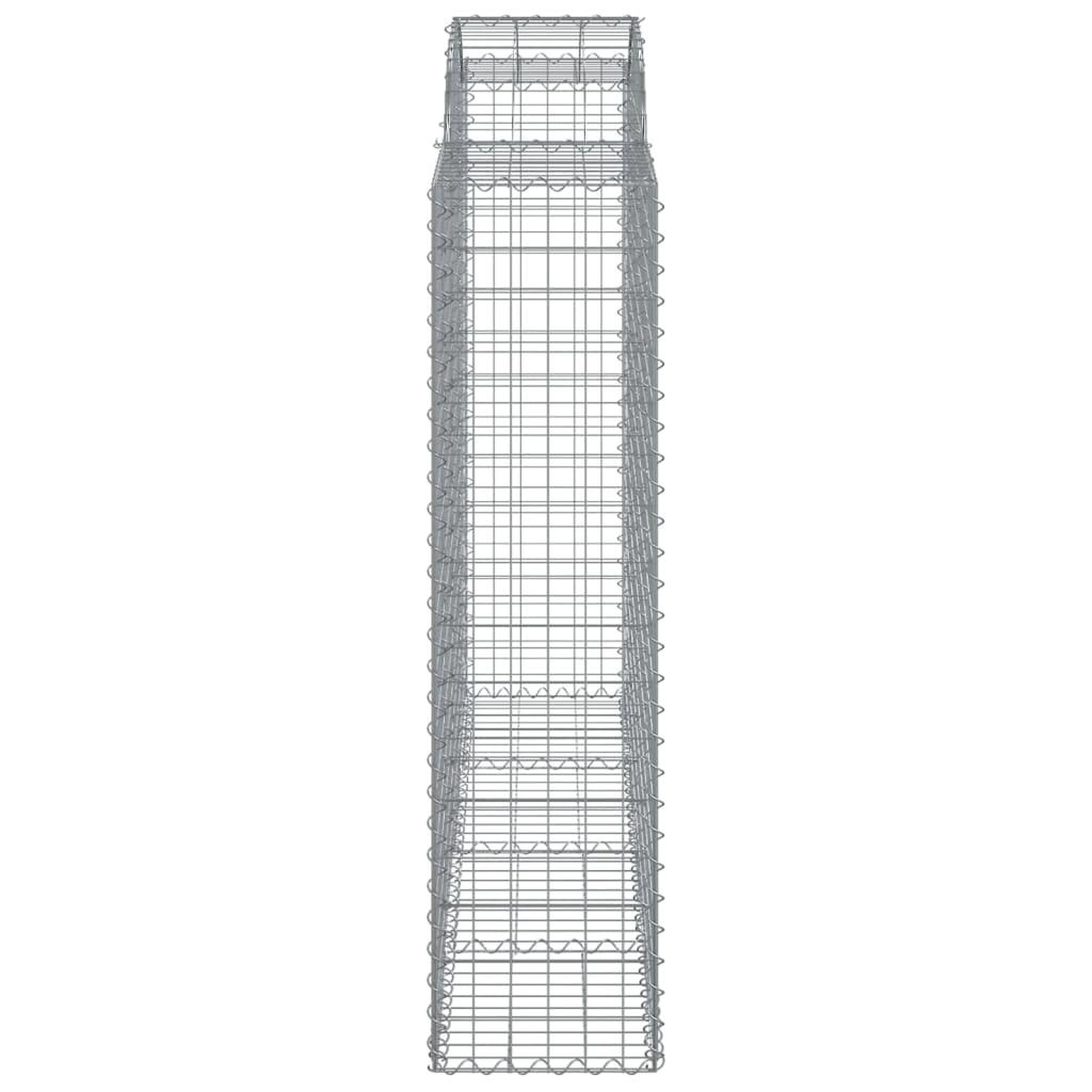 Voir la diapositive 5 : VIDAXL Paniers a gabions arques 9 pcs 200x50x160/180 cm Fer galvanise